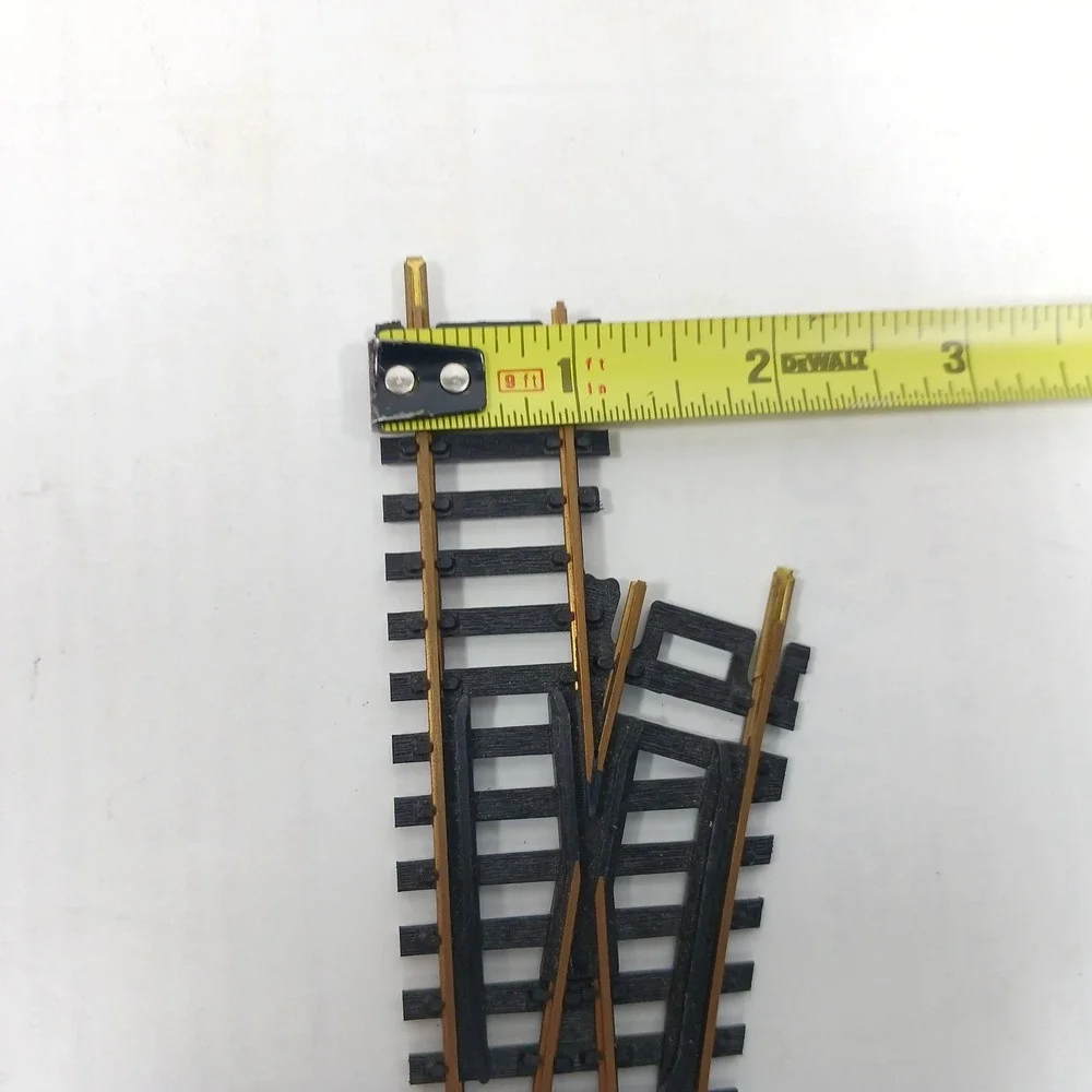 set of 2 Atlas HO Scale Remote Right Hand Switch Track Brass Rail Model Railroad